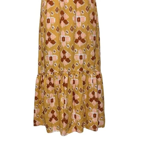 Aerie Women’s Boho Sundress | Floral Print Maxi Dress | Yellow & Orange | Size L - Picture 5 of 16